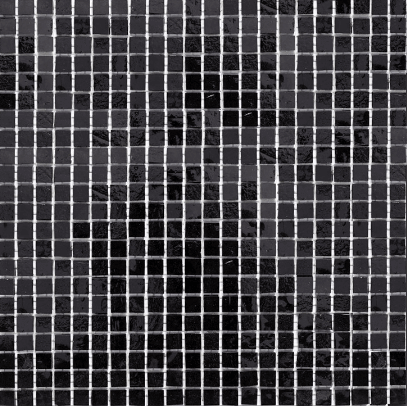 Мозаика Art & Natura Murano Specchio 22 10mm, цвет чёрный, поверхность глянцевая, квадрат, 300x300