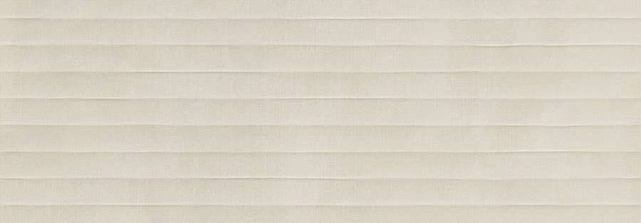 Керамическая плитка Marazzi Italy Fabric Struttura 3D Fold Linen rett. ME18, цвет бежевый, поверхность матовая 3d (объёмная), прямоугольник, 400x1200