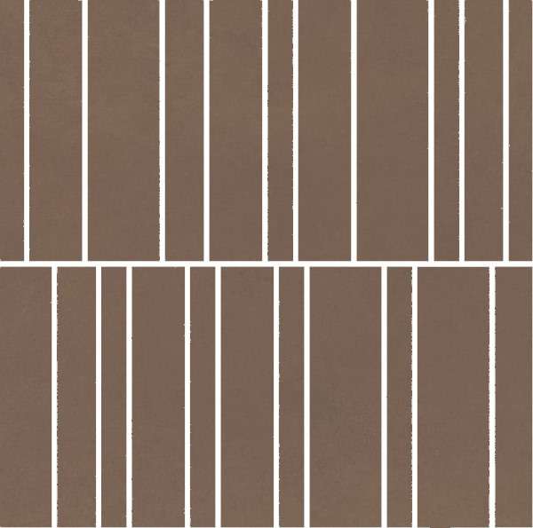 Мозаика Impronta Nuances Marrone Mos.Listelli NU08ML, цвет коричневый, поверхность матовая, прямоугольник, 300x300