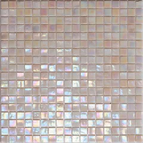 Мозаика Alma Mosaic Flicker NE88, цвет бежевый, поверхность глянцевая, квадрат, 150x150