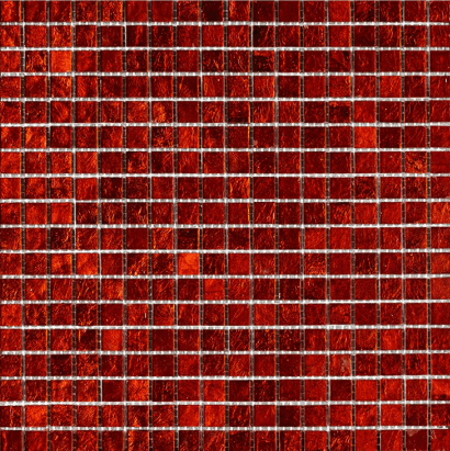Мозаика Art & Natura Murano Specchio 24 15mm, цвет красный, поверхность глянцевая, квадрат, 300x300