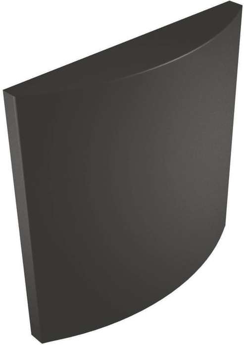 Керамическая плитка Wow Wow Collection Arch Graphite Matt 91717, цвет чёрный тёмный, поверхность матовая, квадрат, 125x125