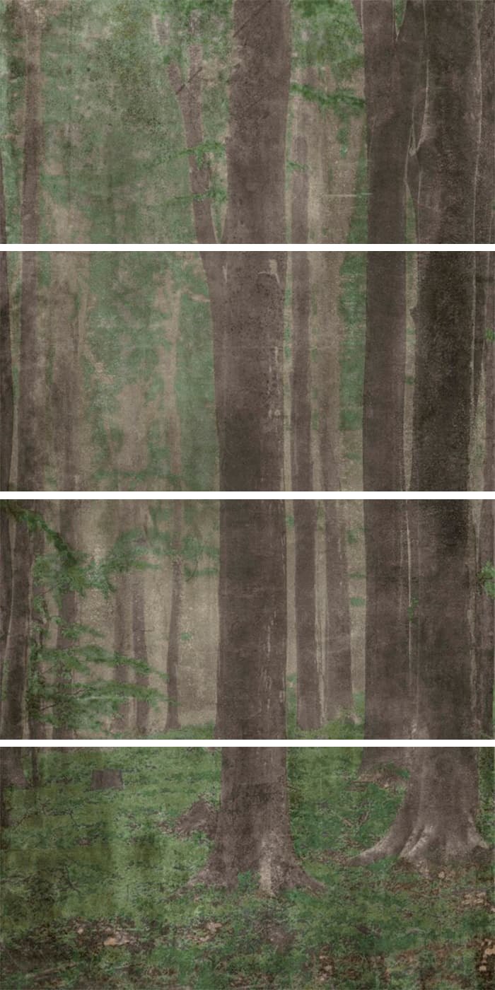 Панно ABK W&S Cp4 Woods A PF60001874, цвет зелёный, поверхность матовая, прямоугольник, 1200x2400
