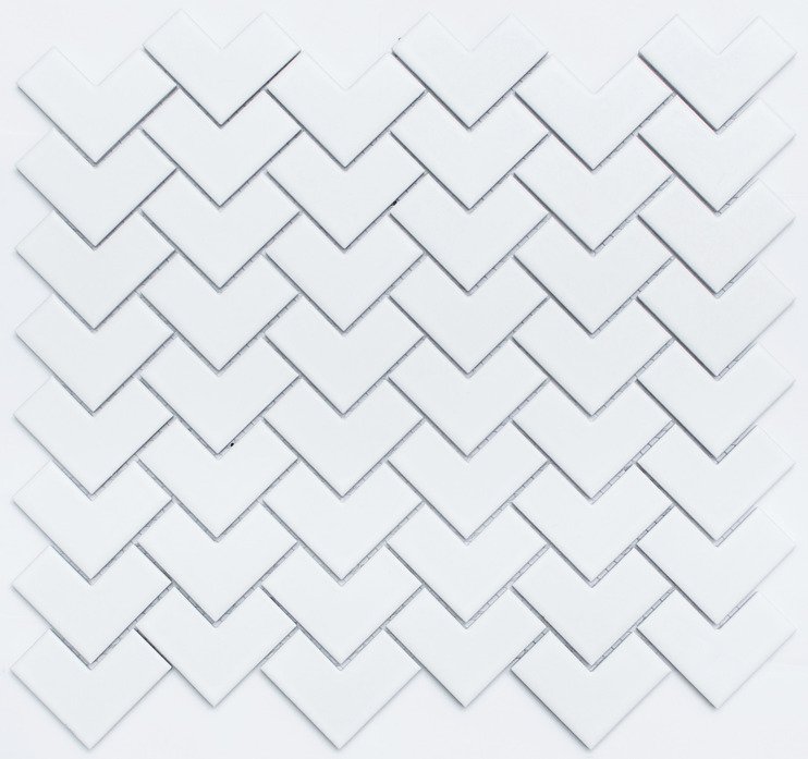 Мозаика NS Mosaic PS2548-01, цвет белый, поверхность матовая, квадрат, 283x318
