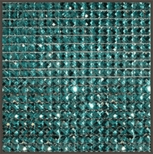Мозаика Art & Natura Crystall 12, цвет бирюзовый, поверхность глянцевая, квадрат, 327x327