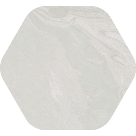 Керамогранит Vives Salerno Pietra Gris, цвет серый, поверхность матовая, шестиугольник, 516x565