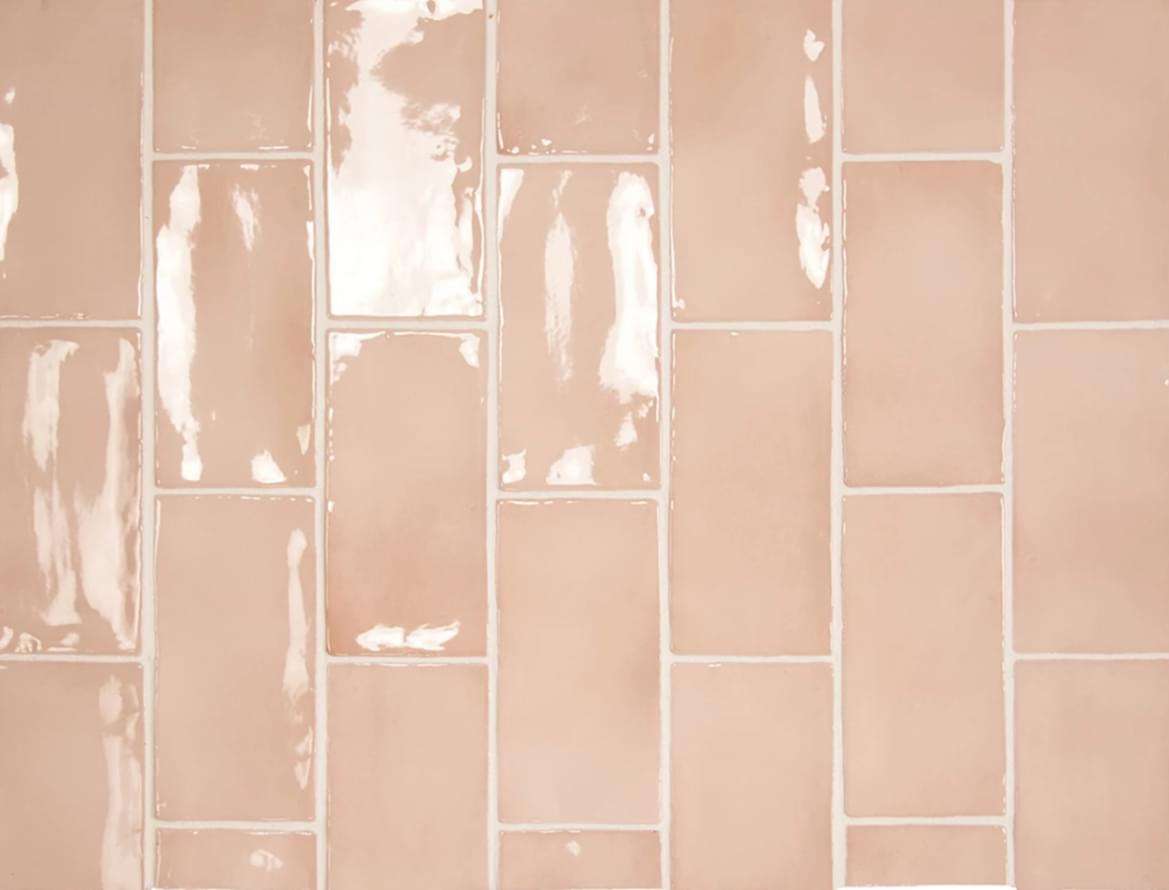 Керамическая плитка Equipe Manacor Blush Pink 26904, цвет розовый, поверхность глянцевая, прямоугольник, 75x150