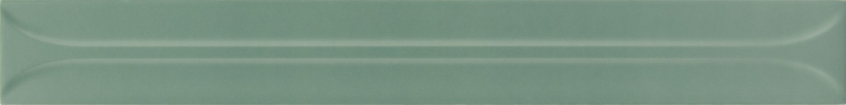 Керамическая плитка Equipe Hopp Bro Green 31178, цвет зелёный, поверхность матовая 3d (объёмная), прямоугольник, 50x400