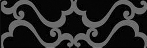 Декоративные элементы Petracers Gran Gala Vogue Nero, цвет чёрный, поверхность глянцевая, прямоугольник, 315x949