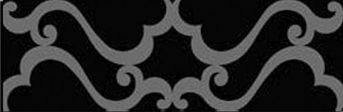 Декоративные элементы Petracers Gran Gala Vogue Nero, цвет чёрный, поверхность глянцевая, прямоугольник, 315x949