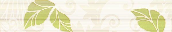 Бордюры Нефрит керамика Кензо 05-01-1-76-03-85-075-0, цвет бежевый, поверхность глянцевая, прямоугольник, 400x75