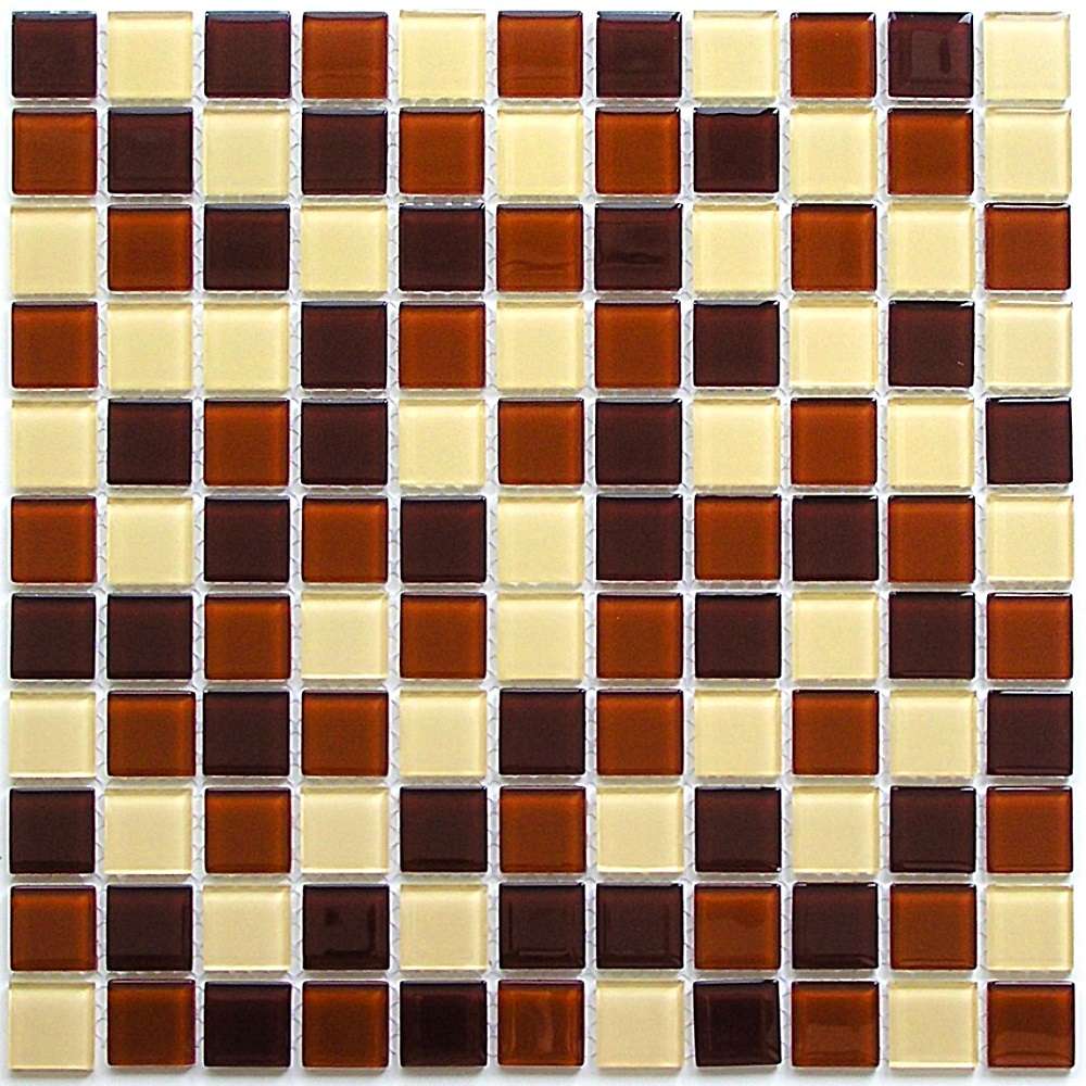 Мозаика Bonaparte Bonaparte Toffee Mix, цвет коричневый, поверхность глянцевая, квадрат, 300x300