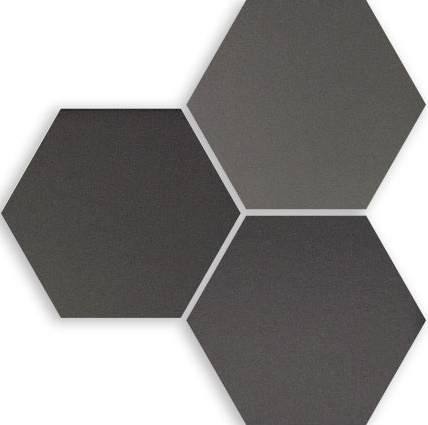 Керамогранит Wow Six Hexa Graphite 122454, цвет серый, поверхность матовая, шестиугольник, 140x160