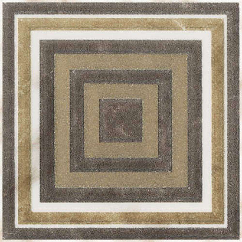 Вставки Ricchetti Marble Boutique Angolo List Caldo Lux Ret, цвет коричневый, поверхность глянцевая, прямоугольник, 114x114