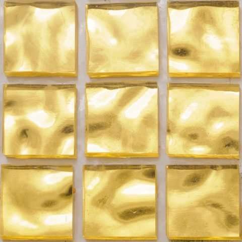 Мозаика Alma Mosaic GMC02-15, цвет жёлтый, поверхность глянцевая, квадрат, 150x150