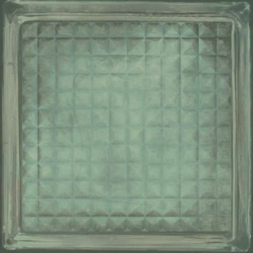 Керамическая плитка Aparici Glass Green Brick, цвет зелёный, поверхность глянцевая, квадрат, 201x201