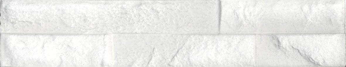 Керамогранит Keradom Evolution White, цвет белый, поверхность структурированная, прямоугольник, 75x385