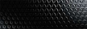 Керамическая плитка Emigres Velvet Negro, цвет чёрный, поверхность глянцевая, прямоугольник, 200x600