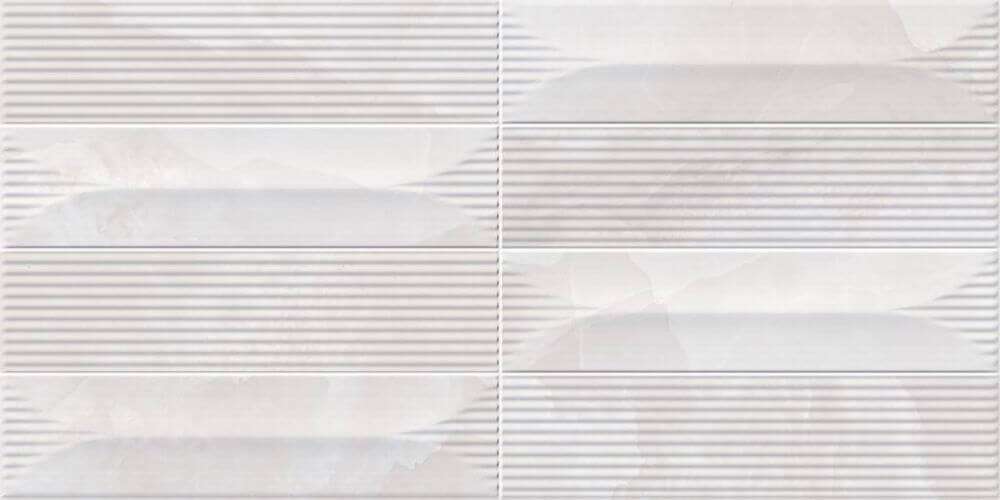 Керамическая плитка Belmar Rev. Neo Queen Pearl, цвет белый, поверхность глянцевая, прямоугольник, 300x600