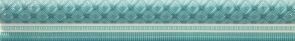 Бордюры Blau Fifth Avenue Mold. AQA, цвет бирюзовый, поверхность глянцевая, прямоугольник, 35x250
