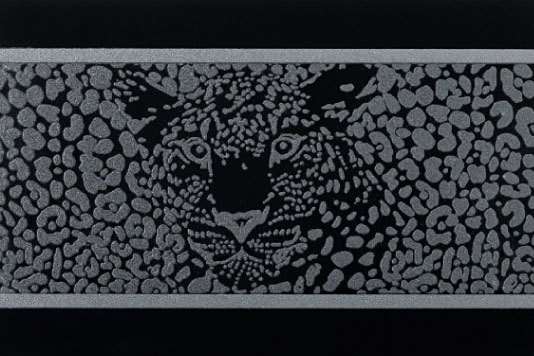 Бордюры Petracers Gran Gala Listello Leopardo D Nero, цвет чёрный, поверхность глянцевая, прямоугольник, 210x315