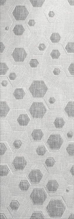 Керамическая плитка El Molino Hermes Geo Decor Gris, цвет серый, поверхность матовая, прямоугольник, 300x900