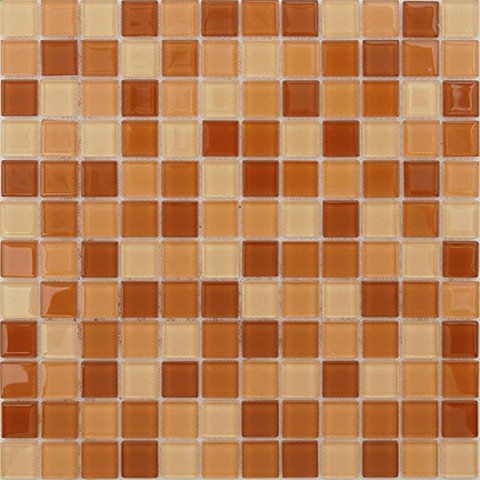 Мозаика Caramelle Mosaic Acquarelle Habanero (Стекло), цвет оранжевый, поверхность глянцевая, квадрат, 298x298