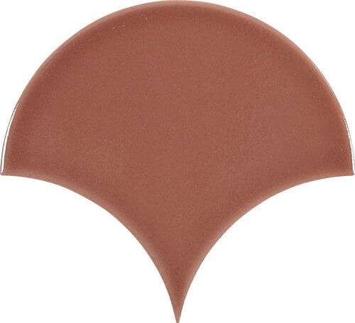 Керамическая плитка Carmen Escamas Dynamic Coral, цвет коричневый, поверхность глянцевая, чешуя, 155x170