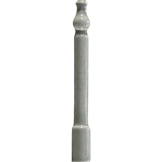Спецэлементы Grazia Formae Ang.Zoccolo Steel ZOA400, цвет серый, поверхность глянцевая, прямоугольник, 200x20
