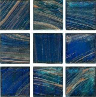 Мозаика Irida Fantasy И10.68(5), цвет синий, поверхность глянцевая, квадрат, 318x318