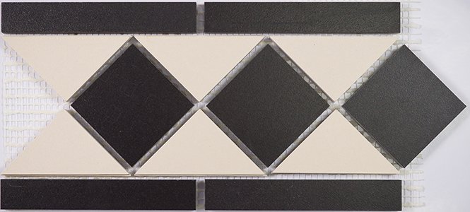 Декоративные элементы Топ Рус Нора Б-СТУ, цвет чёрно-белый, поверхность матовая, прямоугольник, 144x417