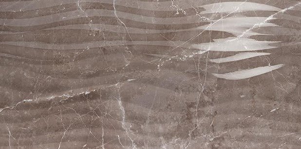 Керамическая плитка Love Tiles Marble Curl Tortora Shine, цвет коричневый, поверхность глянцевая, прямоугольник, 350x700