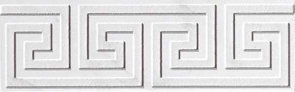 Бордюры Fap Roma Greca Statuario Listello, цвет серый, поверхность матовая, прямоугольник, 80x250
