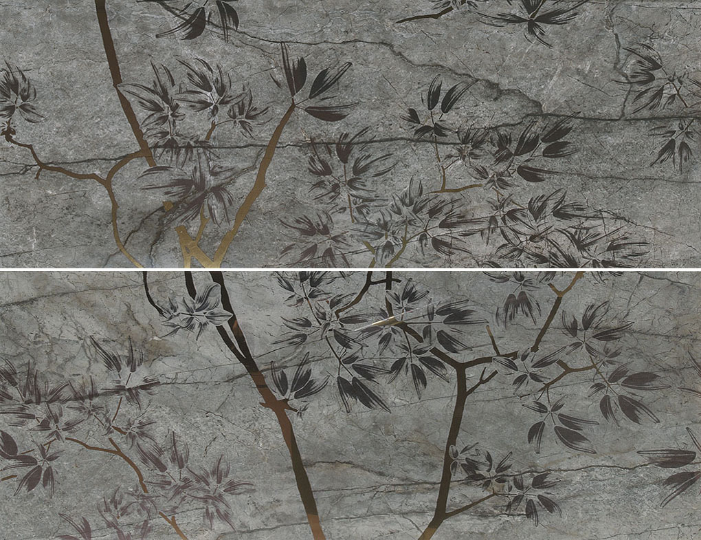 Панно Fanal Dec Essence Autumn Smoke B, цвет серый, поверхность полированная, прямоугольник, 890x1180
