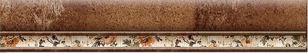 Бордюры Infinity Savanna Marmol Moldura, цвет коричневый, поверхность глянцевая, прямоугольник, 45x300