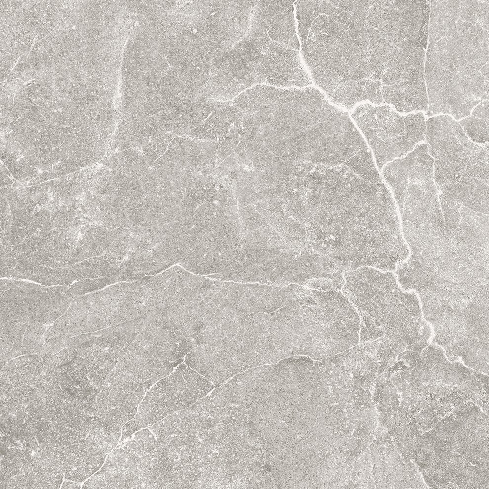 Керамогранит Kerlite Lithos Stone Nat Rett, цвет серый, поверхность матовая, квадрат, 1200x1200