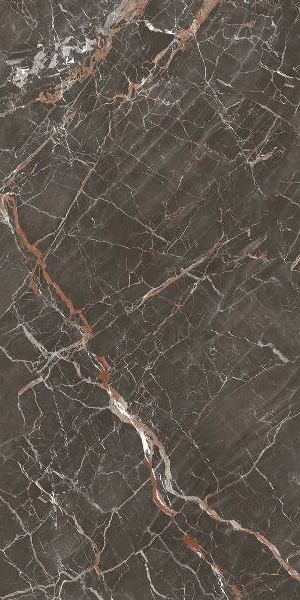 Широкоформатный керамогранит Fondovalle Infinito Ombra di Caravaggio Glossy, цвет коричневый, поверхность полированная, прямоугольник, 1200x2400