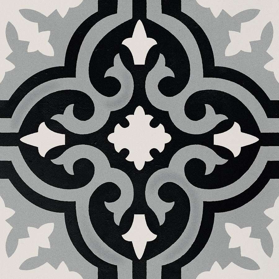 Декоративные элементы Elios Deco Anthology Original B B&W 089D3B1, цвет чёрно-белый, поверхность матовая, квадрат, 200x200