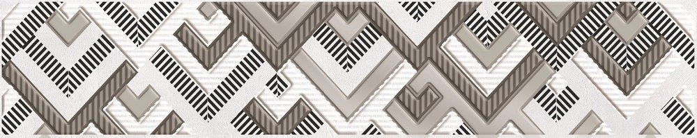 Бордюры Axima Наварра Бордюр G, цвет серый, поверхность глянцевая, прямоугольник, 60x300