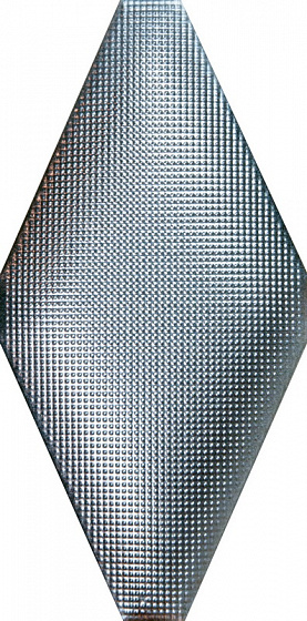Керамическая плитка Adex ADNE8124 Rombo Acolchado Micro Platino, цвет голубой, поверхность рельефная, ромб, 100x200