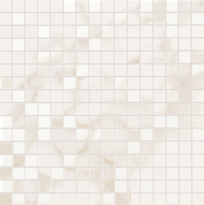 Мозаика Fap Roma Diamond Calacatta Mosaico fNH0, цвет белый, поверхность глянцевая, квадрат, 305x305