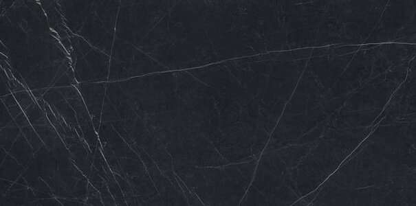Широкоформатный керамогранит Ariostea Ultra Marmi Nero Marquinia Lucidato Shiny UM6L300547, цвет чёрный, поверхность полированная, прямоугольник, 1500x3000
