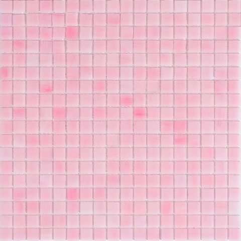 Мозаика Alma Mosaic Smalto SM03, цвет розовый, поверхность глянцевая, квадрат, 150x150