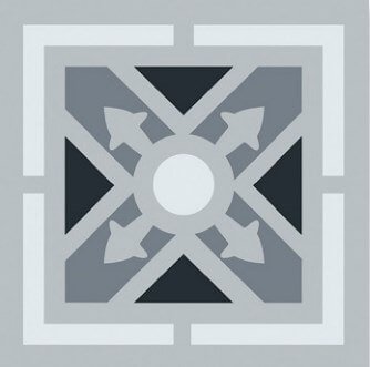 Керамогранит Heralgi Gio Abir Grey, цвет серый, поверхность матовая, квадрат, 200x200