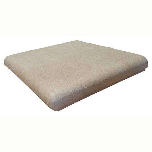 Ступени Gres de Aragon Stone Beige Esquina, цвет бежевый, поверхность матовая, квадрат с капиносом, 330x330