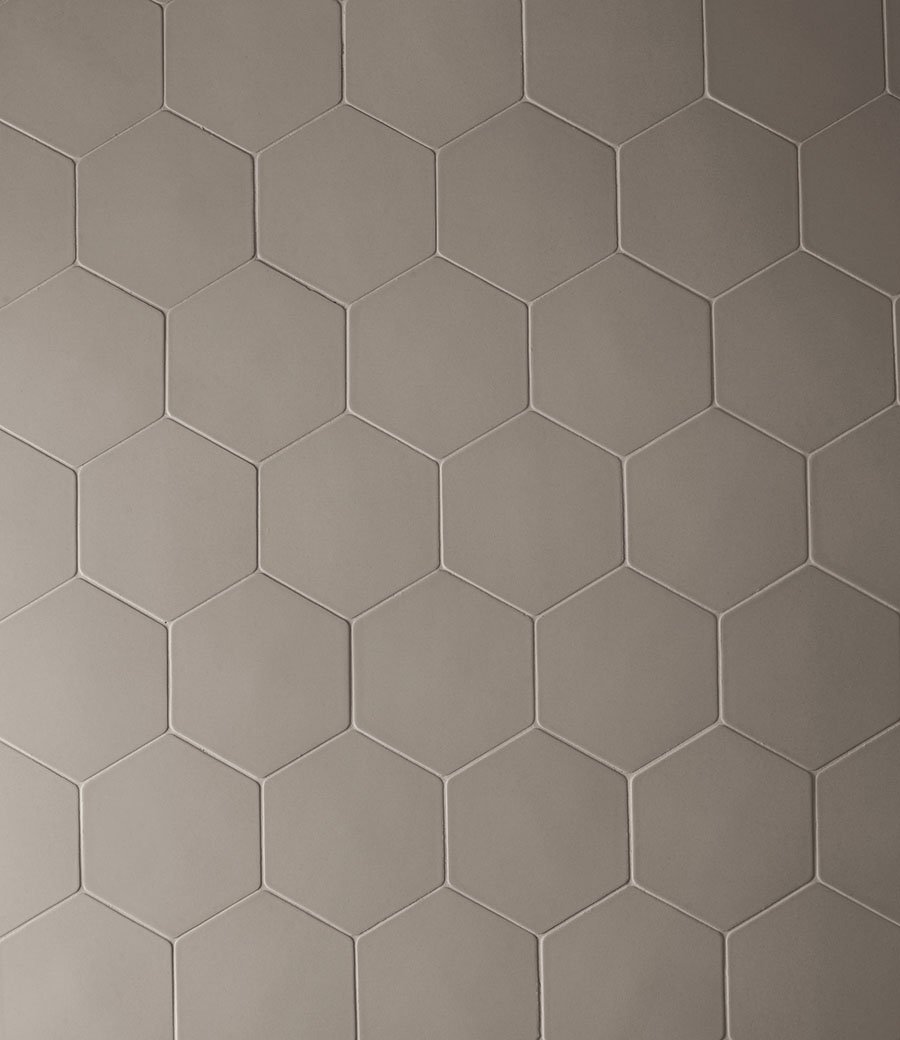 Керамогранит Mutina Phenomenon Hexagon Fango TYPHX12, цвет коричневый, поверхность матовая, прямоугольник, 145x165
