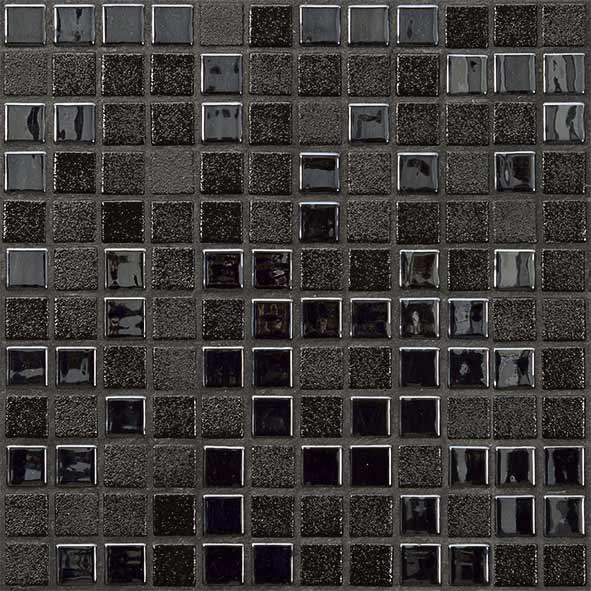 Мозаика Mosavit Tessa Negro, цвет чёрный, поверхность глянцевая, квадрат, 316x316