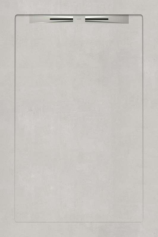 Спецэлементы Aquanit Beton White Slope Line, цвет серый, поверхность матовая, прямоугольник, 800x1200