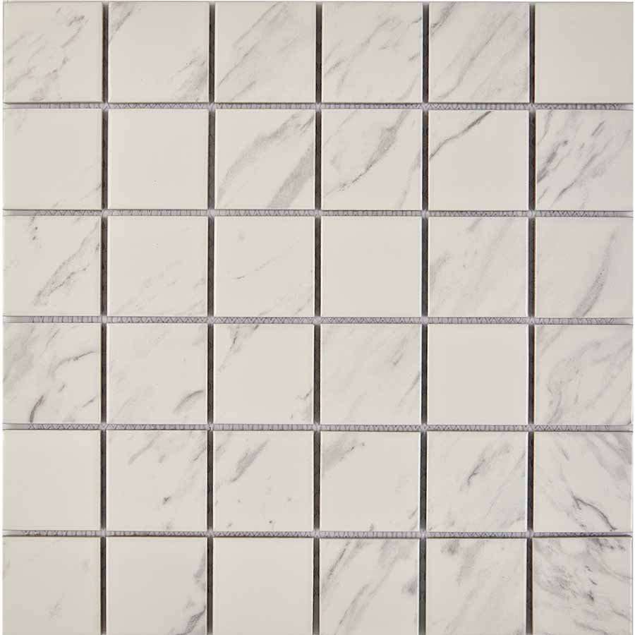 Мозаика Pixel Mosaic PIX606 Керамогранит (48х48 мм), цвет белый, поверхность матовая, квадрат, 306x306