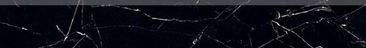 Бордюры Piemme Majestic Batt.Royal Nero Lev 02702, цвет чёрный, поверхность полированная, прямоугольник, 80x600
